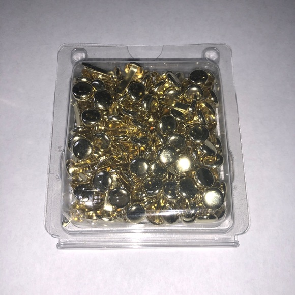 Gold Brass Round Paper Fasteners - Picture 1 of 4